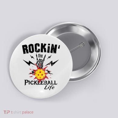 Rockin' the Pickleball Life Vintage Button