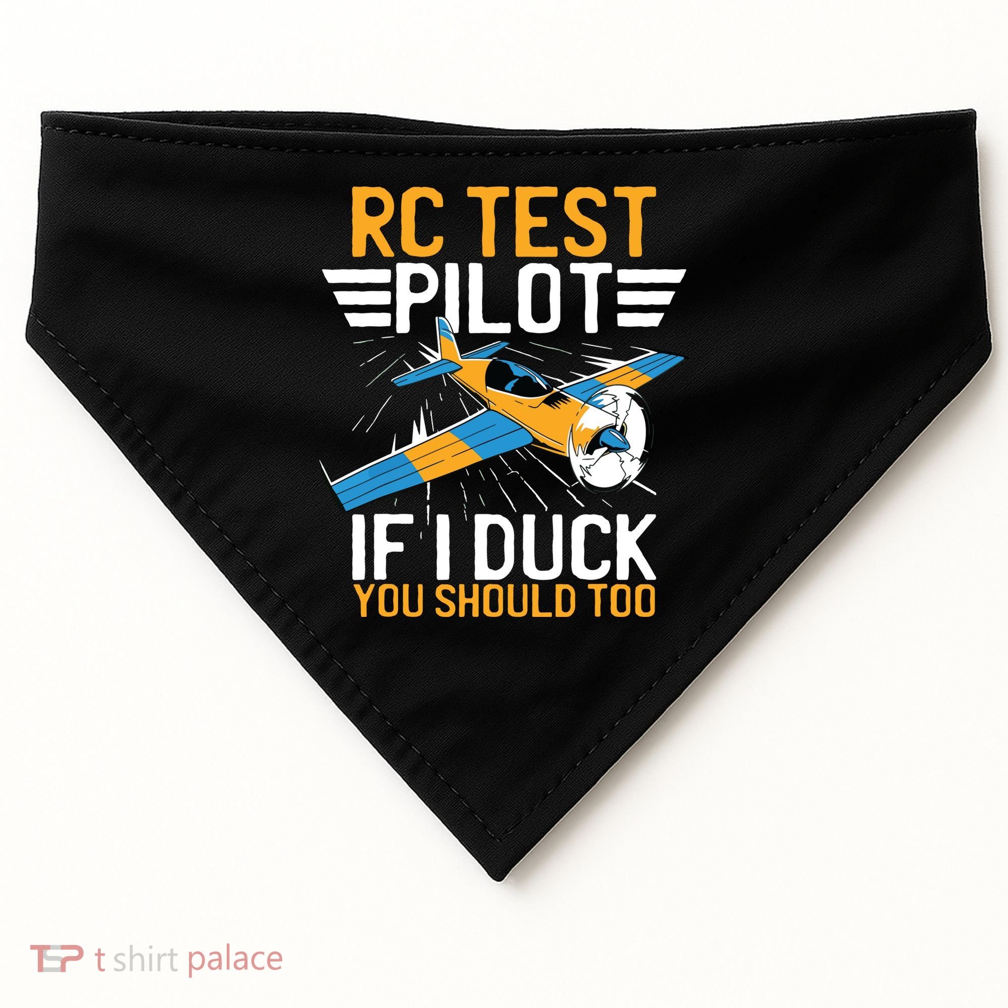 Rc Test Pilot If I Duck You Should Too Model Aircraft Pilot USA-Made Doggie Bandana