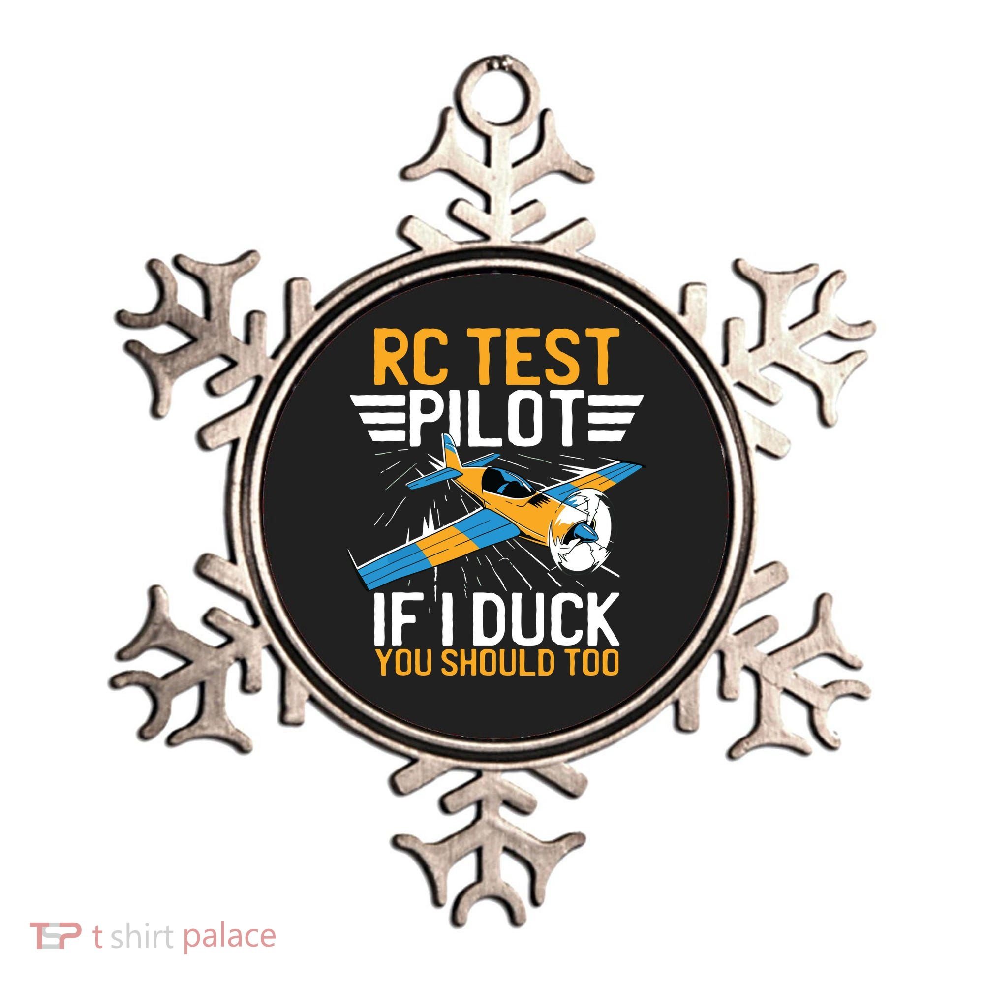 Rc Test Pilot If I Duck You Should Too Model Aircraft Pilot Ornament