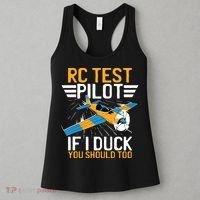 Rc Test Pilot If I Duck You Should Too Model Aircraft Pilot Women's Tank Top thumb 3