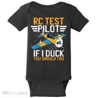Rc Test Pilot If I Duck You Should Too Model Aircraft Pilot Baby Bodysuit thumb 0