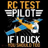 Rc Test Pilot If I Duck You Should Too Model Aircraft Pilot Baby Bodysuit thumb 2
