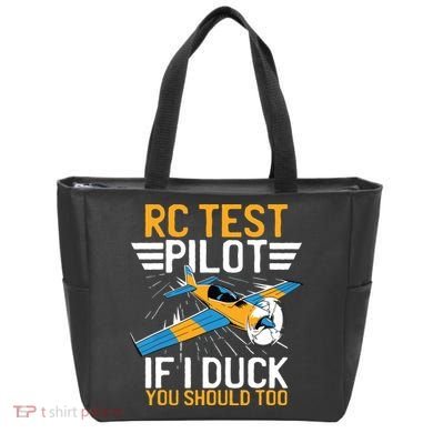 Rc Test Pilot If I Duck You Should Too Model Aircraft Pilot Tote Bag
