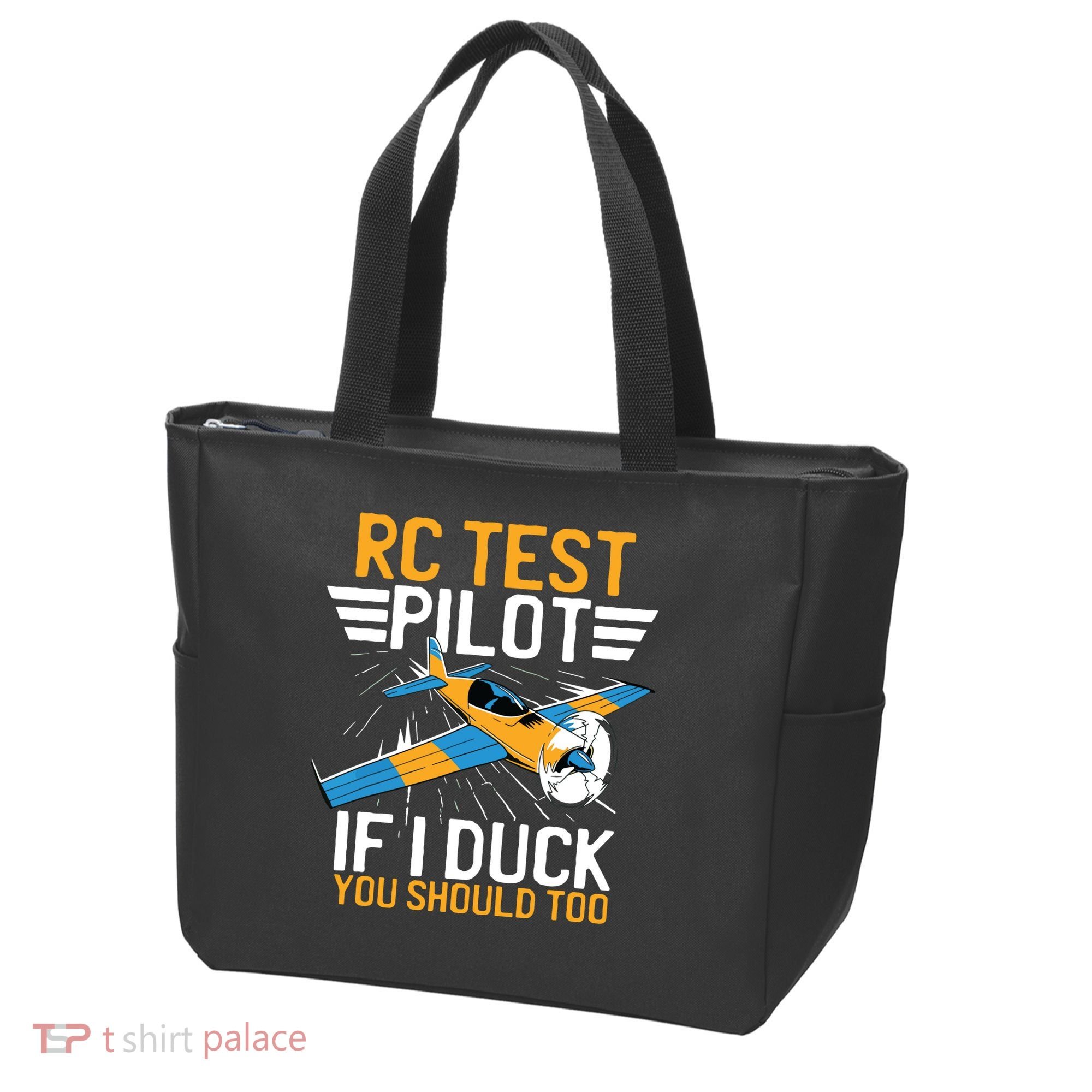 Rc Test Pilot If I Duck You Should Too Model Aircraft Pilot Tote Bag