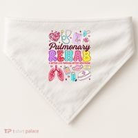Respiratory Therapist Pulmonary Rehab Rehabilitation USA-Made Doggie Bandana thumb 0