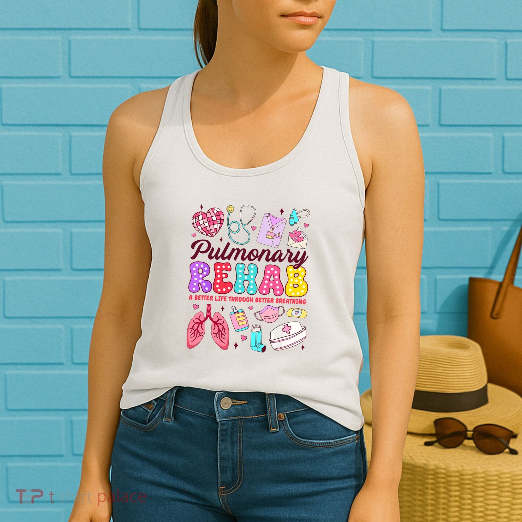 Respiratory Therapist Pulmonary Rehab Rehabilitation Women's Tank Top