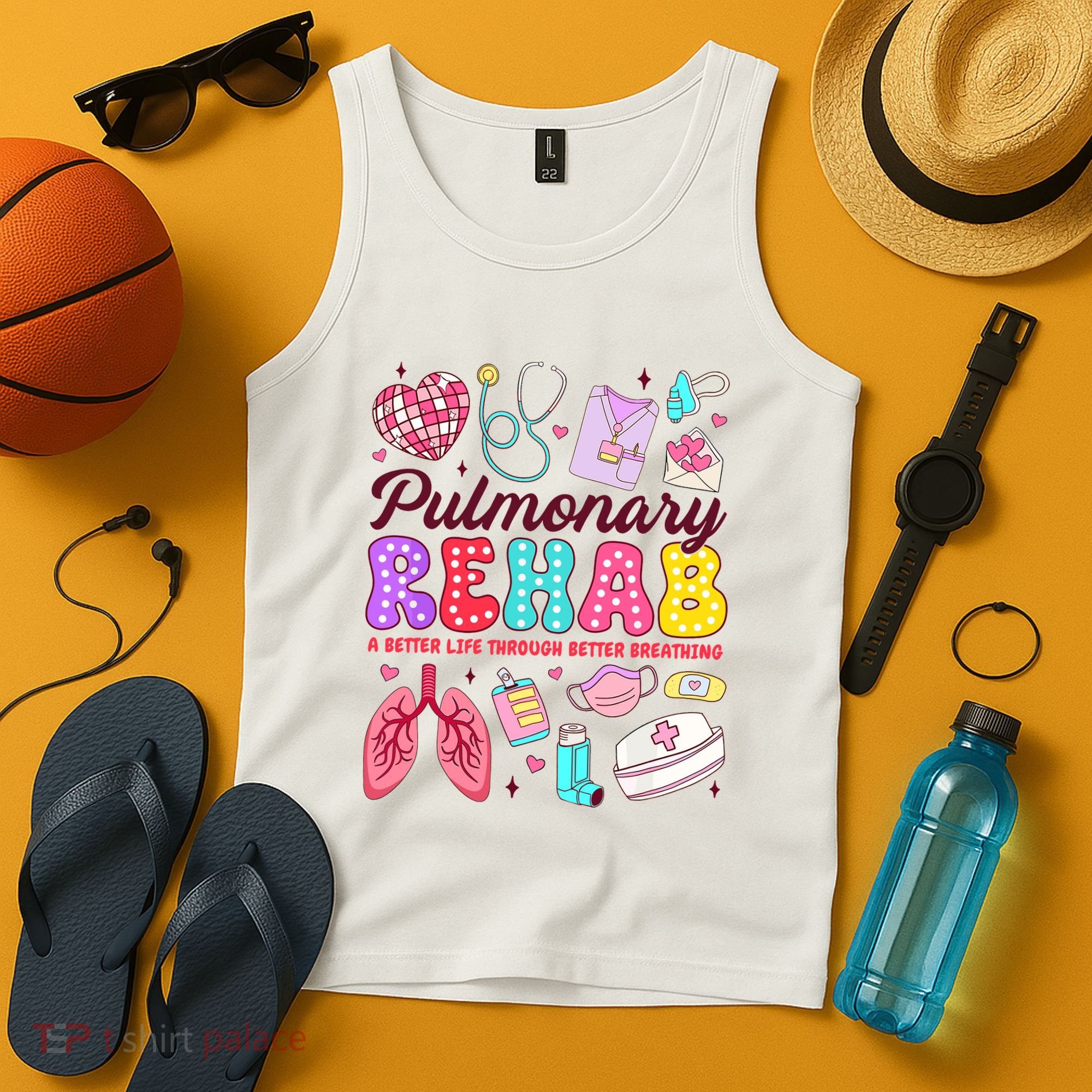 Respiratory Therapist Pulmonary Rehab Rehabilitation Tank Top