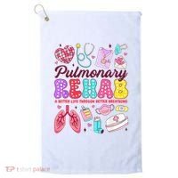 Respiratory Therapist Pulmonary Rehab Rehabilitation Golf Towel thumb 0