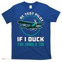Rc Test Pilot If I Duck Model Airplane Vintage Rc Plane Gift T-Shirt thumb 0