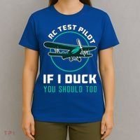 Rc Test Pilot If I Duck Model Airplane Vintage Rc Plane Gift T-Shirt thumb 4