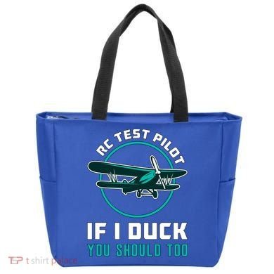 Rc Test Pilot If I Duck Model Airplane Vintage Rc Plane Gift Tote Bag