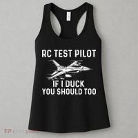RC Test Pilot If I Duck You Should Too RC Airplane Pilot Women's Tank Top thumb 3