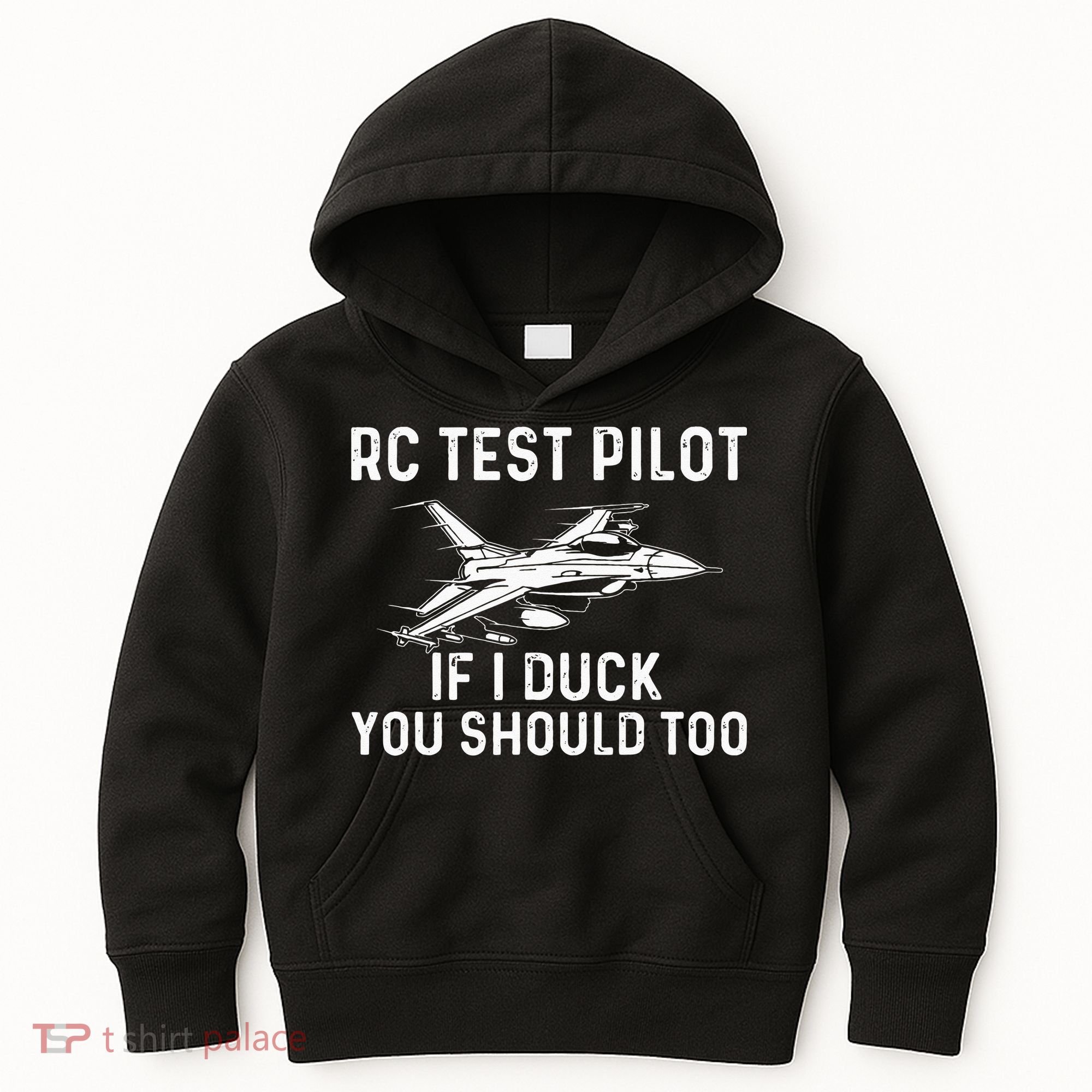 RC Test Pilot If I Duck You Should Too RC Airplane Pilot Kids Hoodie