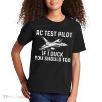 RC Test Pilot If I Duck You Should Too RC Airplane Pilot Kids T-Shirt thumb 2