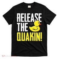 Release The Quackin! Graphic Rubber Duck Funny T-Shirt thumb 0