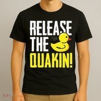 Release The Quackin! Graphic Rubber Duck Funny T-Shirt thumb 3