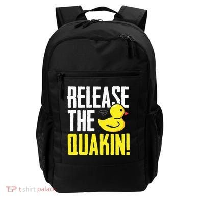 Release The Quackin! Graphic Rubber Duck Funny Backpack