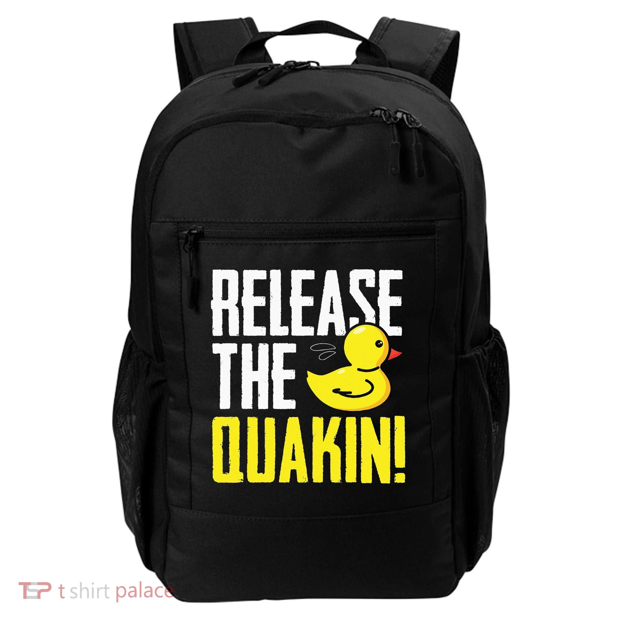 Release The Quackin! Graphic Rubber Duck Funny Backpack