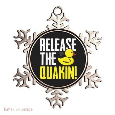 Release The Quackin! Graphic Rubber Duck Funny Ornament