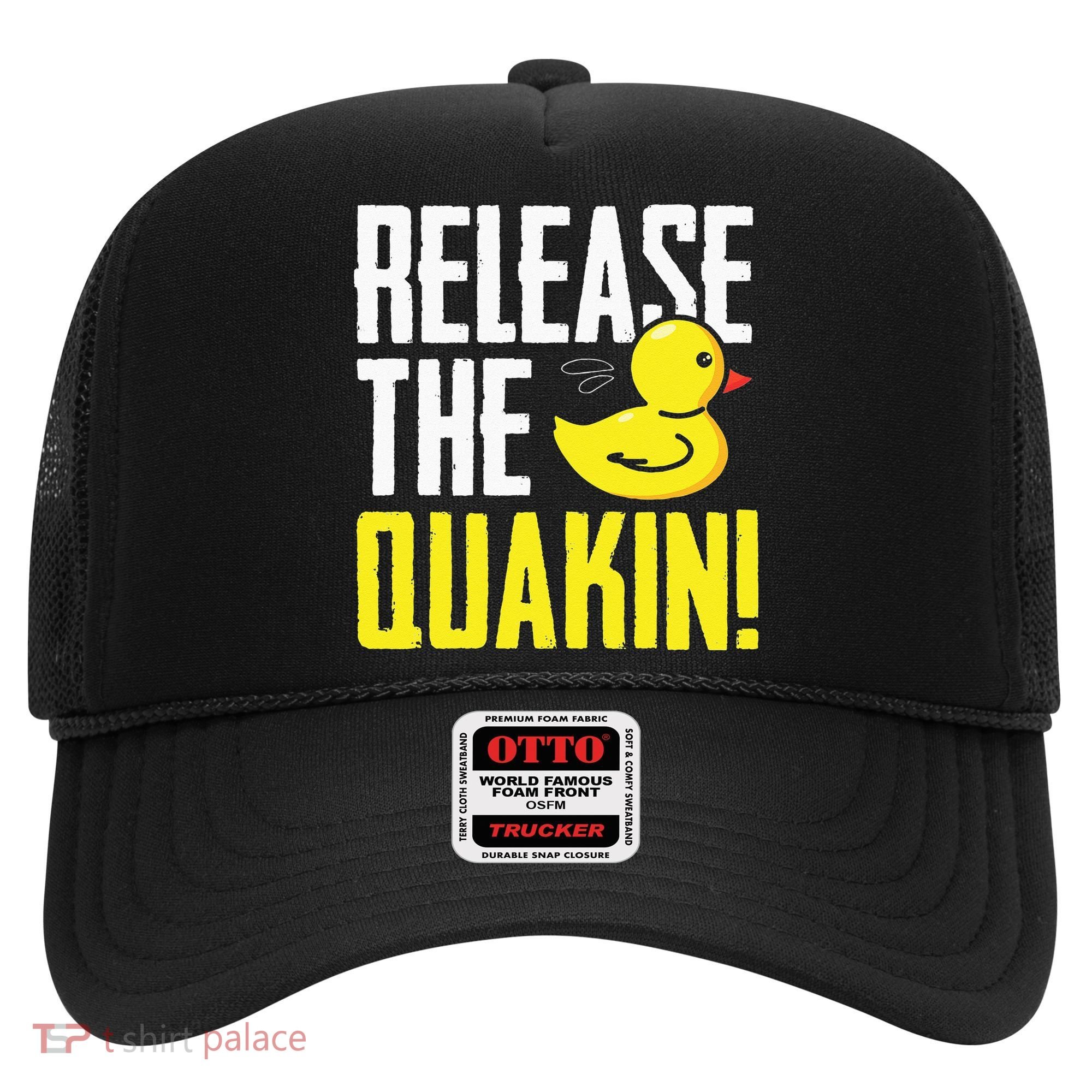 Release The Quackin! Graphic Rubber Duck Funny Hat