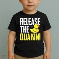 Release The Quackin! Graphic Rubber Duck Funny Toddler T-Shirt thumb 2
