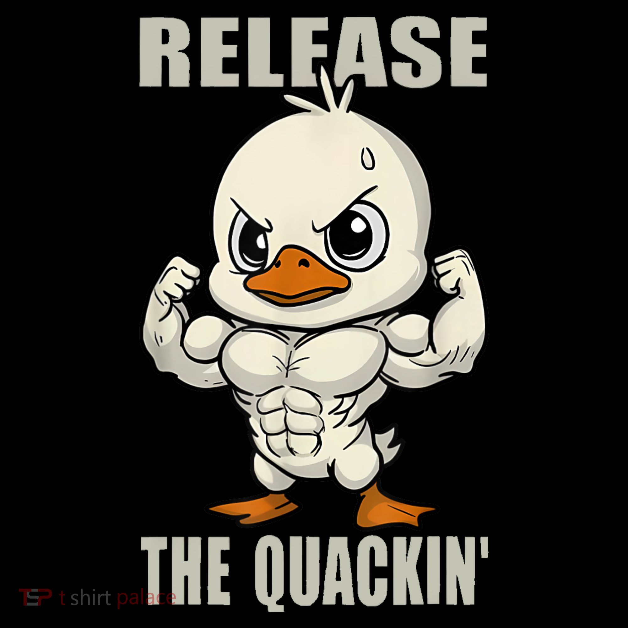 Release The Quackin Duck Gym Weightlifting Bodybuilder Doggie Tank