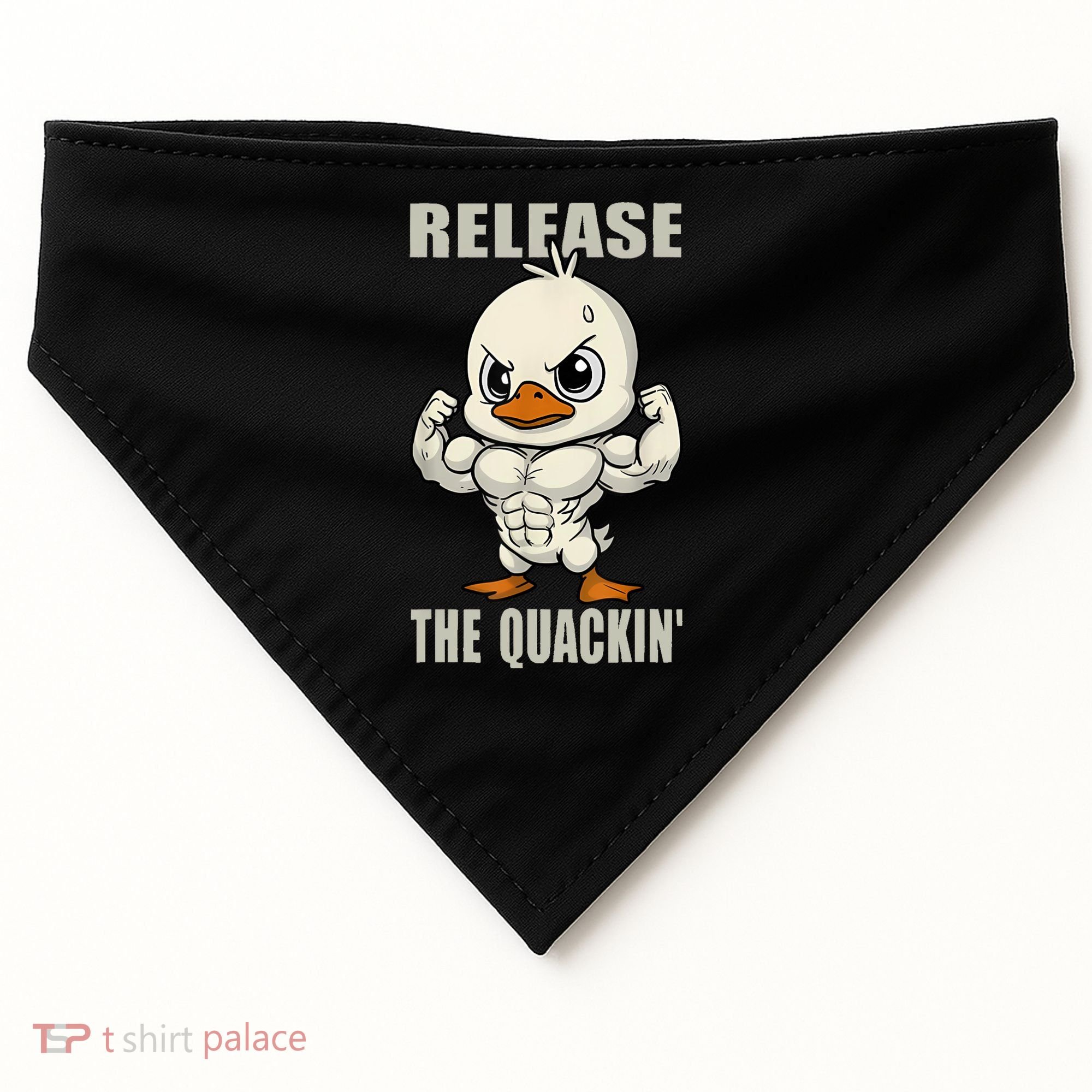Release The Quackin Duck Gym Weightlifting Bodybuilder USA-Made Doggie Bandana