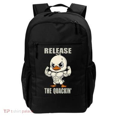 Release The Quackin Duck Gym Weightlifting Bodybuilder Backpack