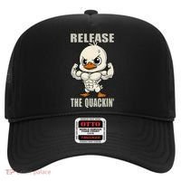 Release The Quackin Duck Gym Weightlifting Bodybuilder Hat thumb 0
