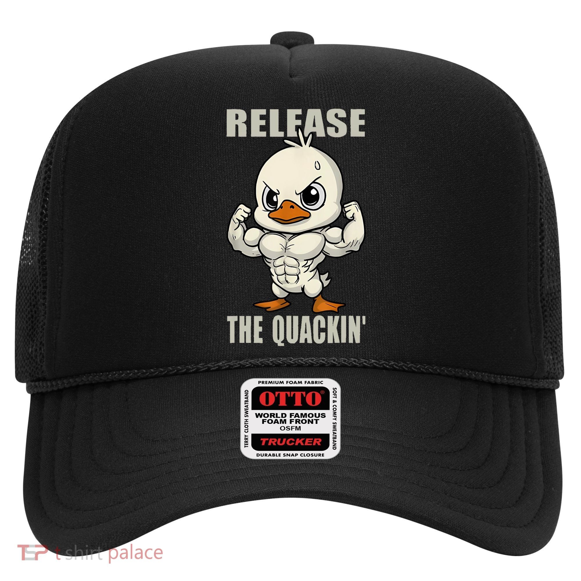 Release The Quackin Duck Gym Weightlifting Bodybuilder Hat