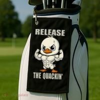 Release The Quackin Duck Gym Weightlifting Bodybuilder Golf Towel thumb 2