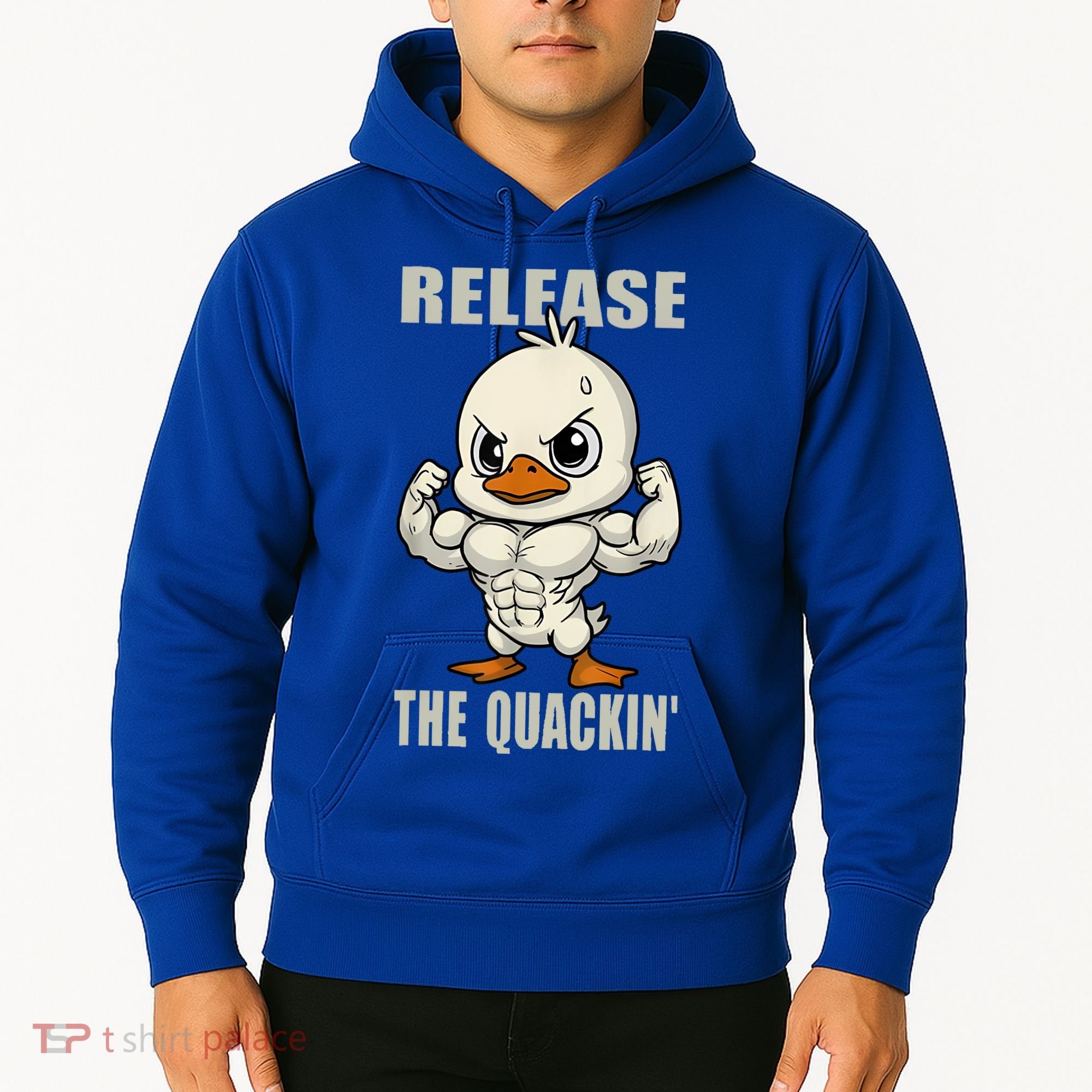 Release The Quackin Duck Gym Weightlifting Bodybuilder Hoodie