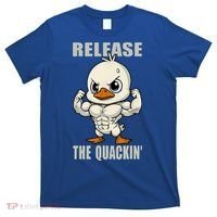 Release The Quackin Duck Gym Weightlifting Bodybuilder T-Shirt thumb 0