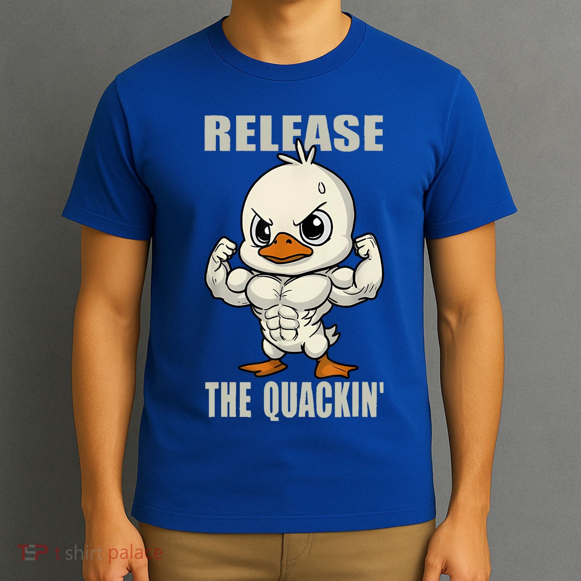 Release The Quackin Duck Gym Weightlifting Bodybuilder T-Shirt
