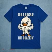 Release The Quackin Duck Gym Weightlifting Bodybuilder T-Shirt thumb 5