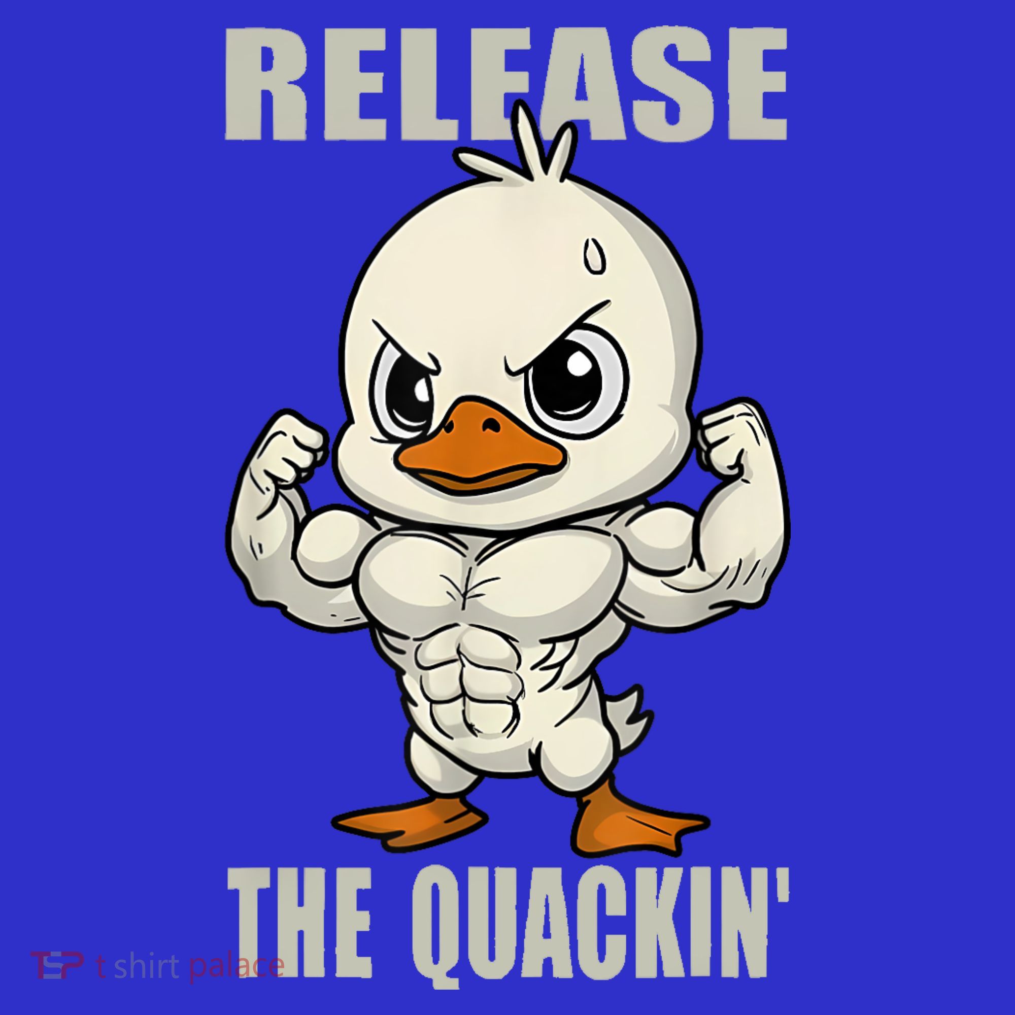 Release The Quackin Duck Gym Weightlifting Bodybuilder Coaster
