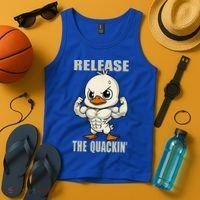 Release The Quackin Duck Gym Weightlifting Bodybuilder Tank Top thumb 4