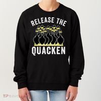 Release The Quacken, Farmer, Duck Lover, Funny Animal Lover Women's Sweatshirt thumb 0