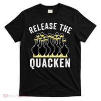 Release The Quacken, Farmer, Duck Lover, Funny Animal Lover T-Shirt thumb 0