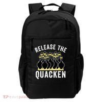 Release The Quacken, Farmer, Duck Lover, Funny Animal Lover Backpack thumb 0