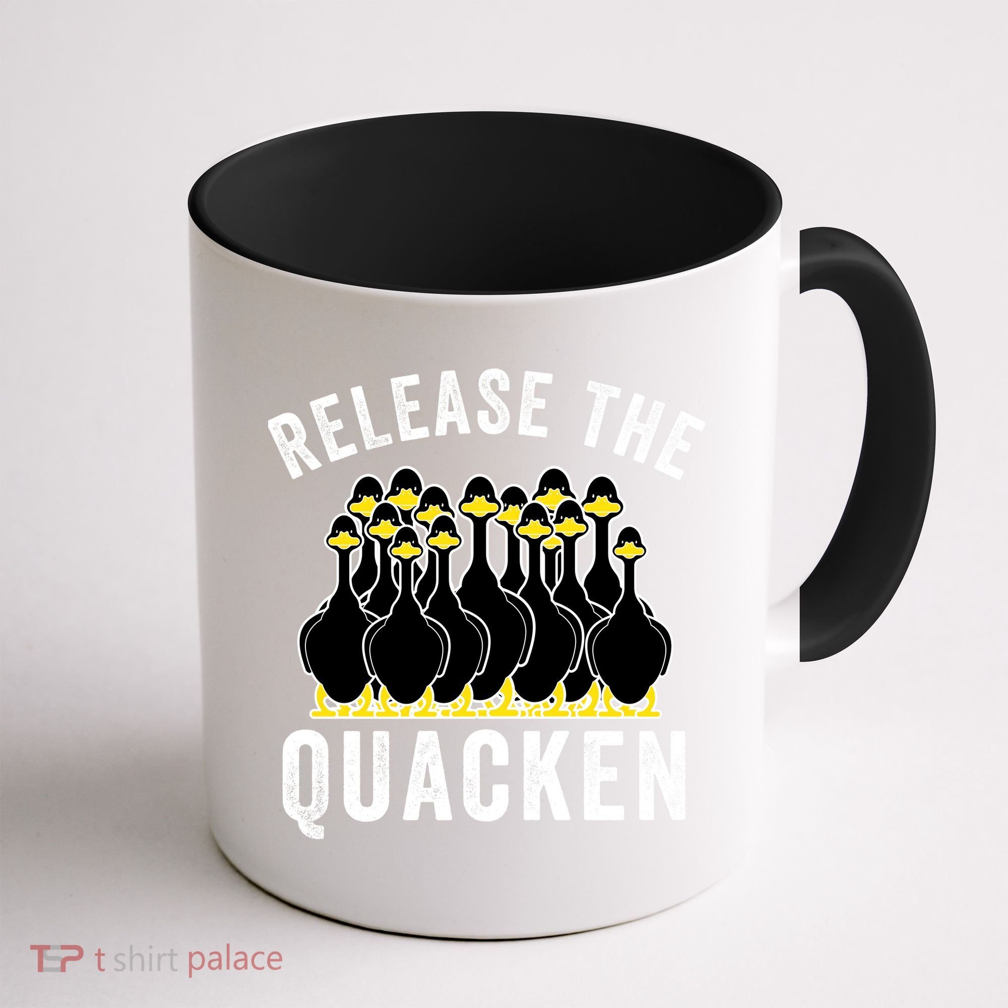 Release The Quacken, Farmer, Duck Lover, Funny Animal Lover Coffee Mug