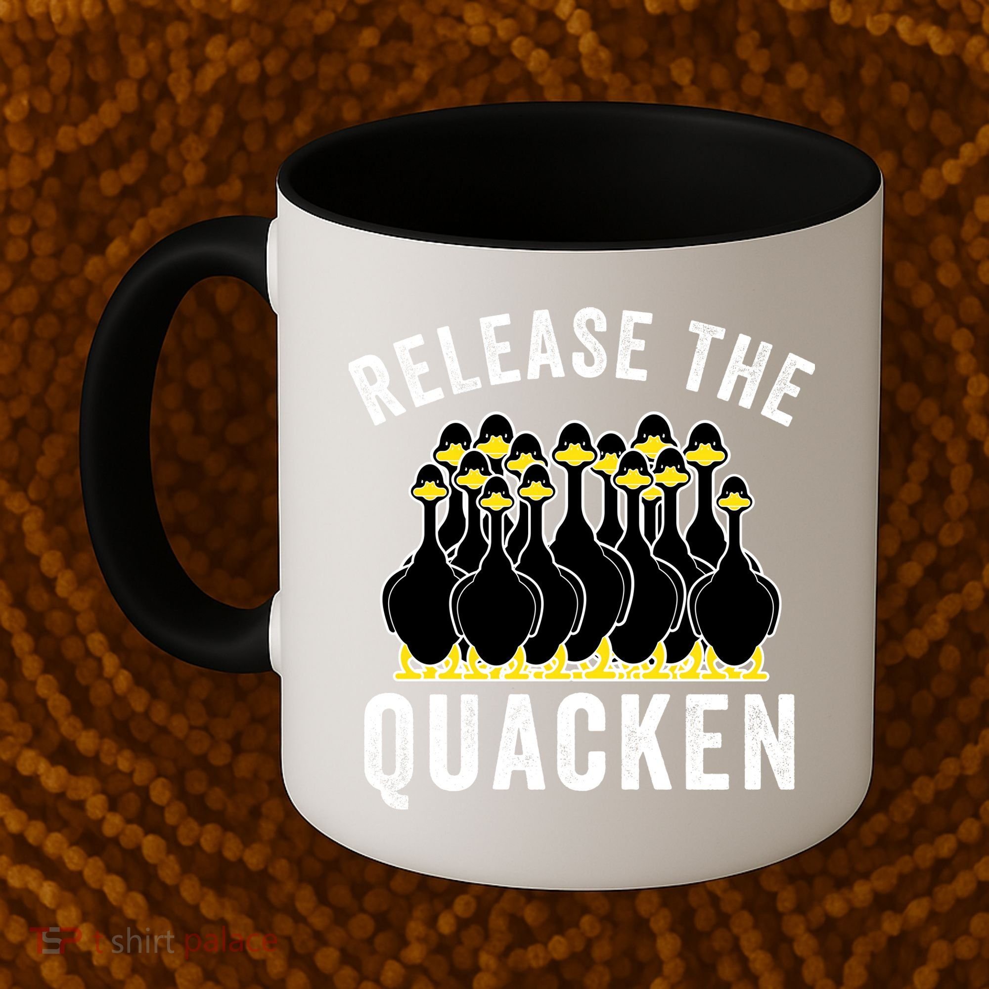 Release The Quacken, Farmer, Duck Lover, Funny Animal Lover Coffee Mug