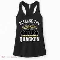 Release The Quacken, Farmer, Duck Lover, Funny Animal Lover Women's Tank Top thumb 0