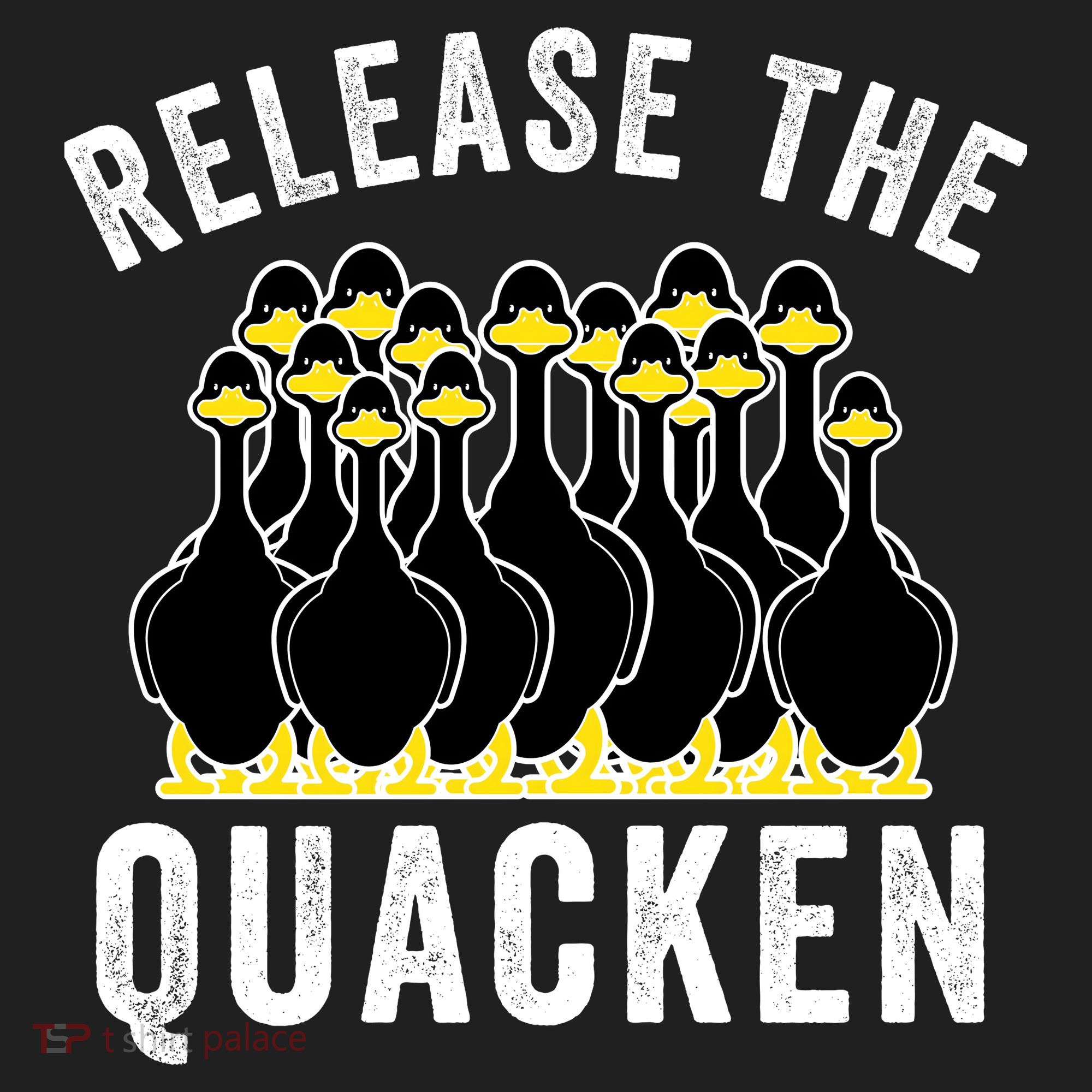Release The Quacken, Farmer, Duck Lover, Funny Animal Lover Hat