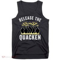 Release The Quacken, Farmer, Duck Lover, Funny Animal Lover Tank Top thumb 0