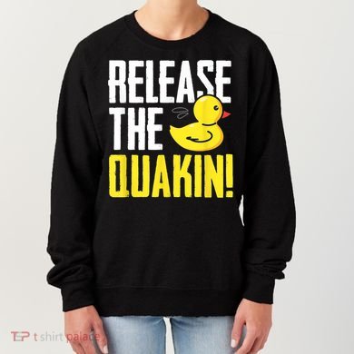 Release The Quackin! Graphic Rubber Duck Women's Sweatshirt