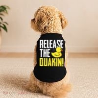 Release The Quackin! Graphic Rubber Duck Doggie Tank thumb 2