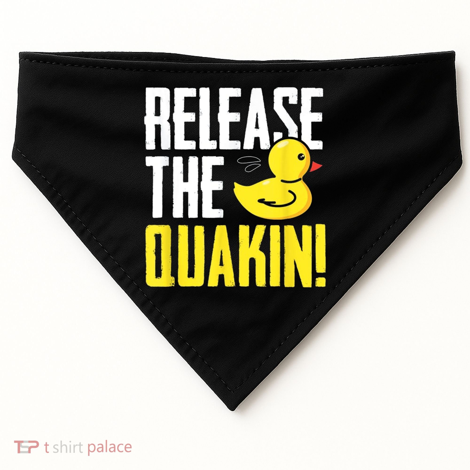 Release The Quackin! Graphic Rubber Duck USA-Made Doggie Bandana