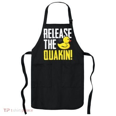 Release The Quackin! Graphic Rubber Duck Apron