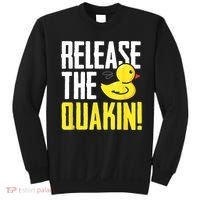 Release The Quackin! Graphic Rubber Duck Sweatshirt thumb 0